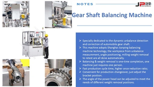 Máquina de balanceamento totalmente automática de eixo de engrenagem Shanghai...